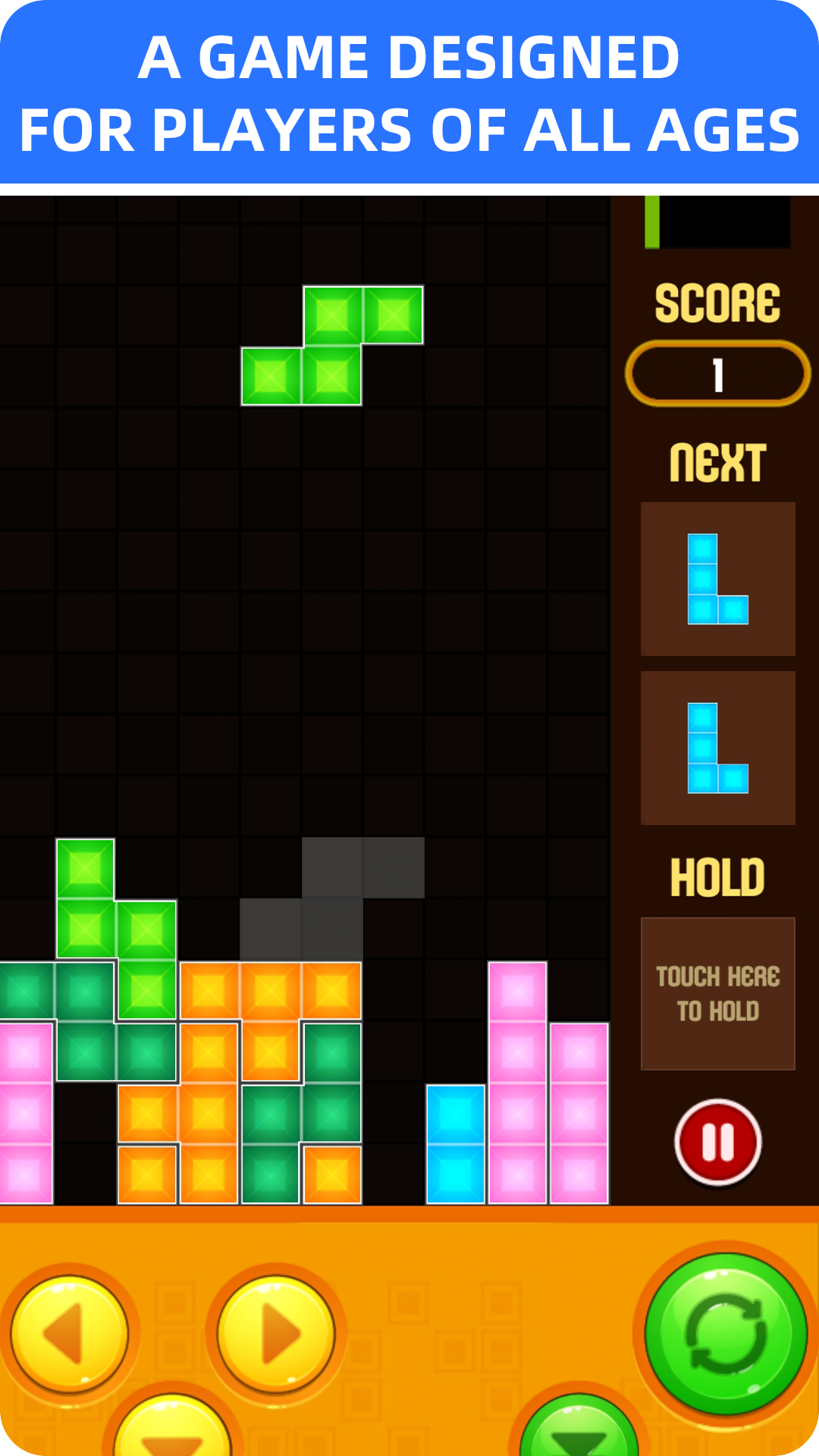 Screenshot 1 of Puzzle Blok Gratis - Game Tetris Bata Klasik 1.2