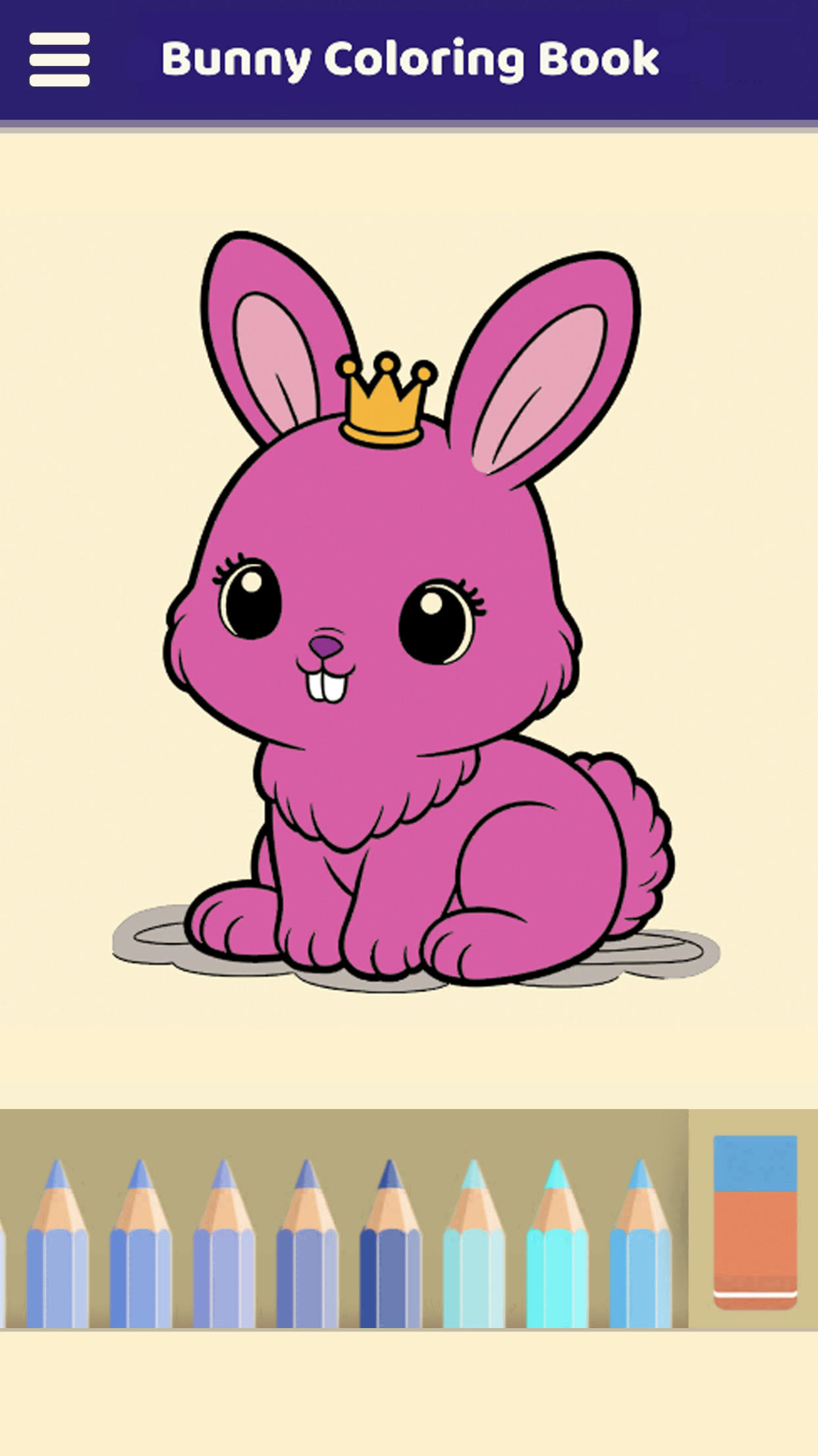 Bunny Coloring Book Game Screenshot