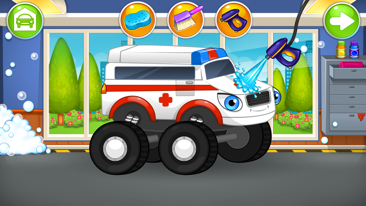 Car Wash - Monster Truck Game Screenshot