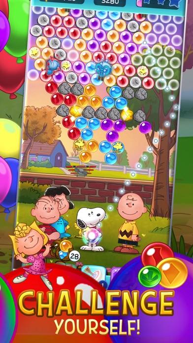Bubble Shooter - Snoopy POP! Game Screenshot