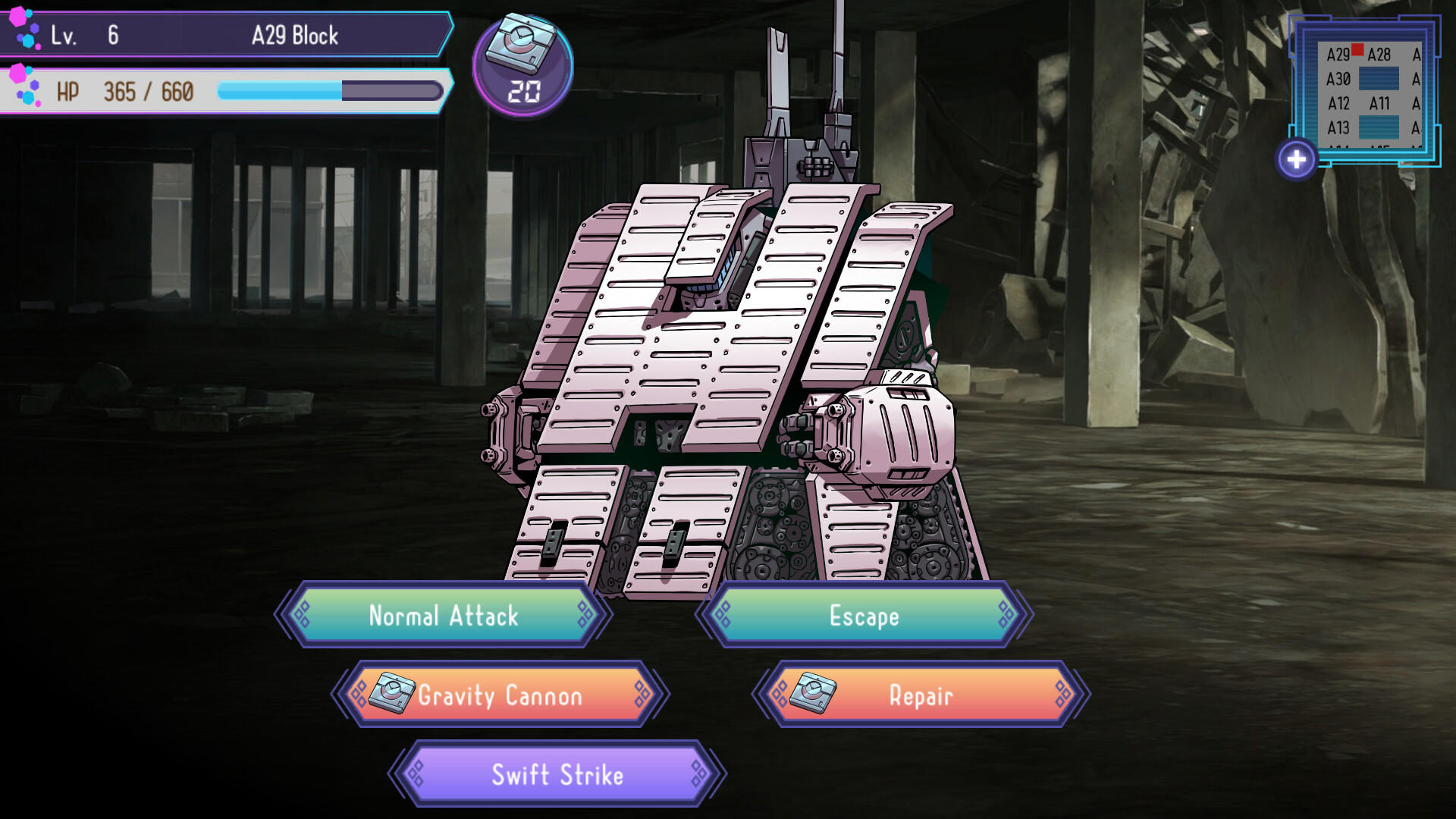 Captura de Tela do Jogo Tale of android after the Apocalypse