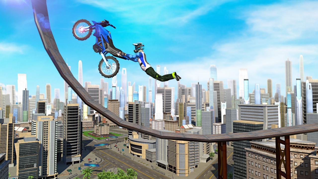 Cuplikan Layar Game Bike Stunts 3D - Rooftop Chall