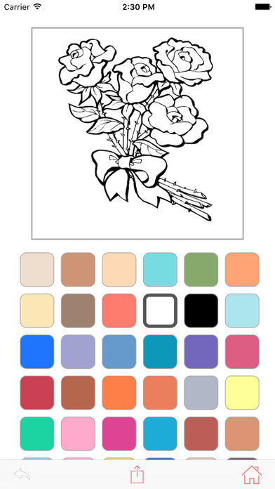 Screenshot of Color Book - Colour your black and white pictures