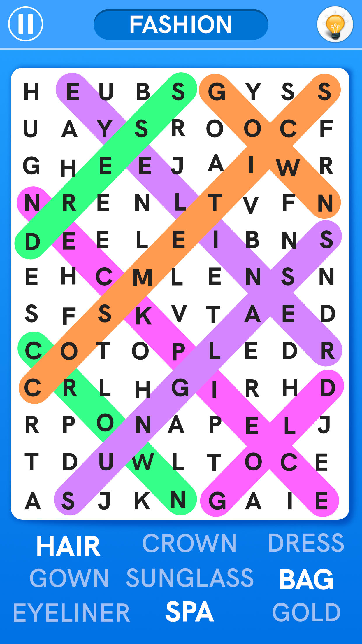 Word Search Games: Word Find Game Screenshot