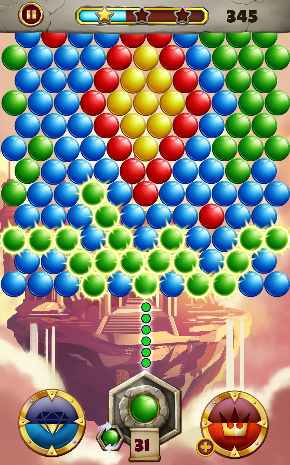 Fantasy Bubble Pop Game Screenshot