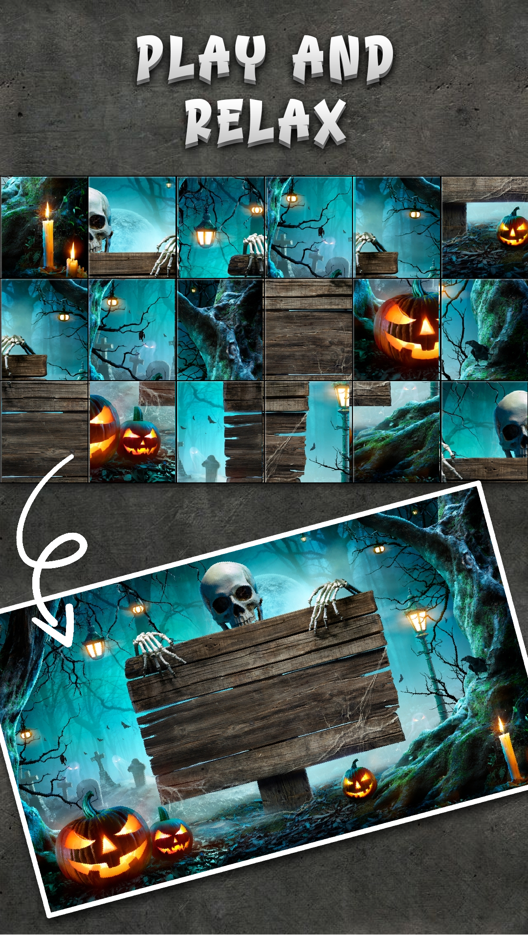 Scary Relaxing Jigsaw Puzzle Game Screenshot