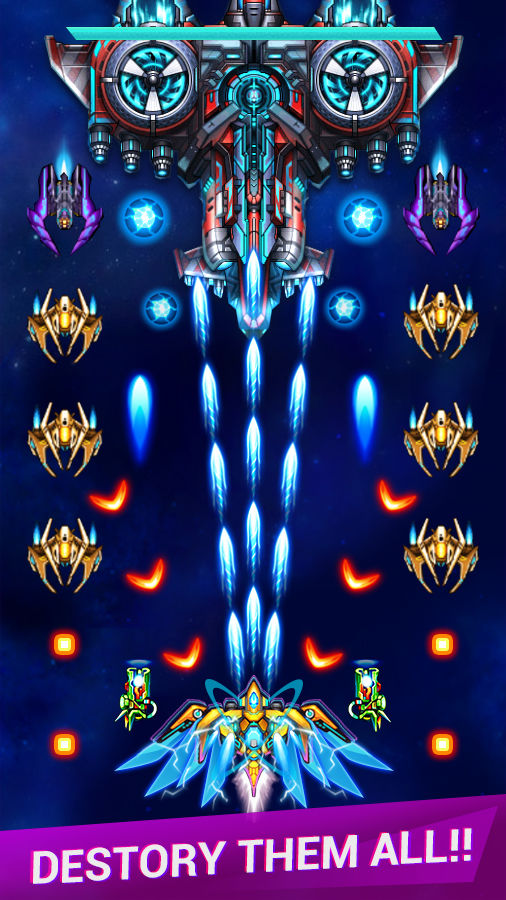 Galaxy sky shooting screenshot game
