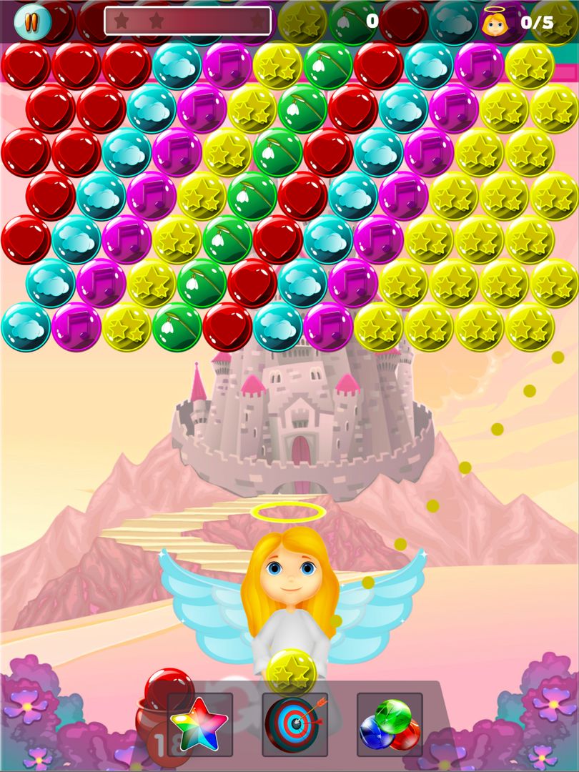 Screenshot of Bubble Shooter Angel