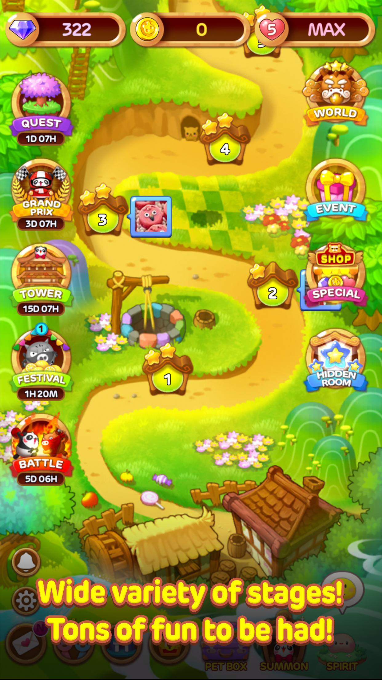 LINE Puzzle TanTan Game Screenshot