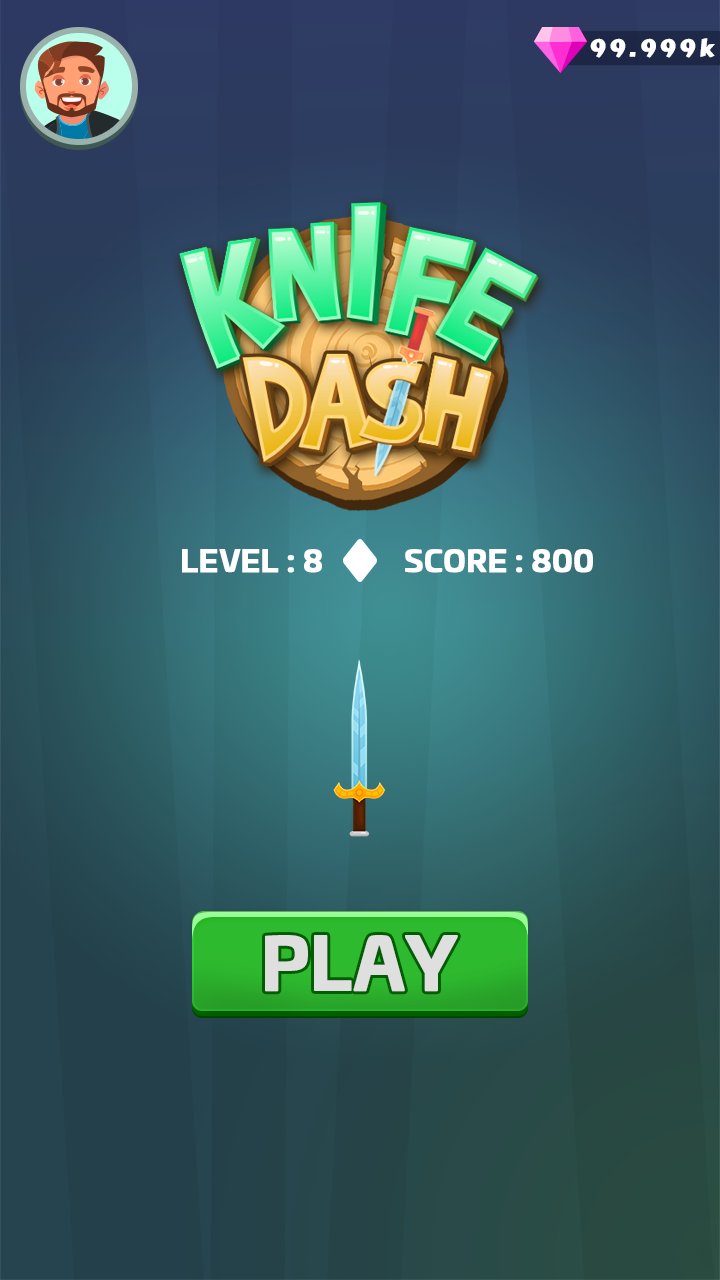 Screenshot of Knife Dash
