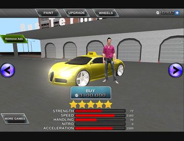 3D City Taxi Driving Mania Game Screenshot