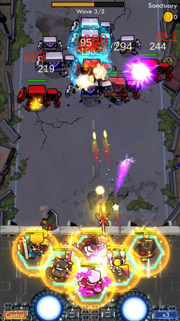 Screenshot of Cyber War: Idle Tower Defense Games