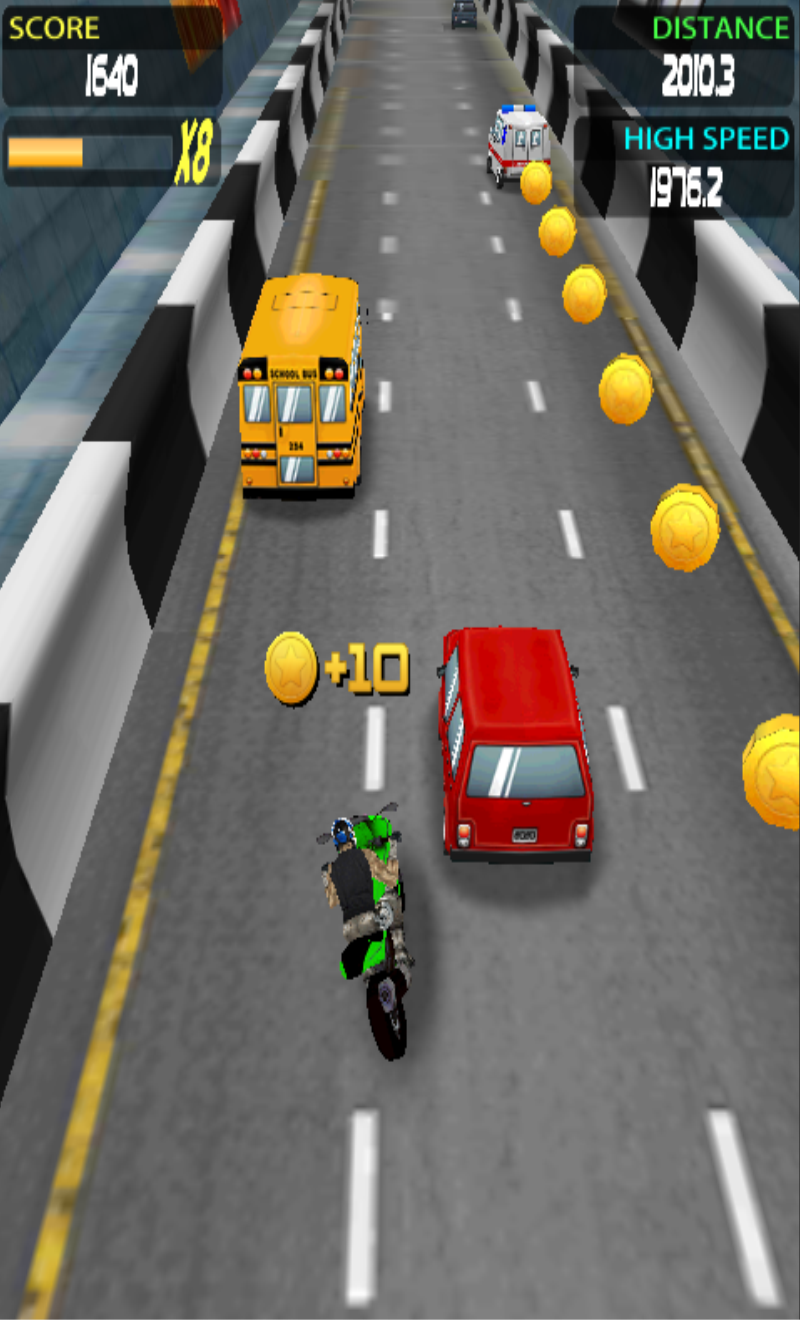 Top MOTO Racing 3D Game Screenshot