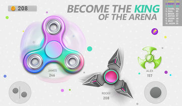 Realtime Fidget Spinner Games Game Screenshot