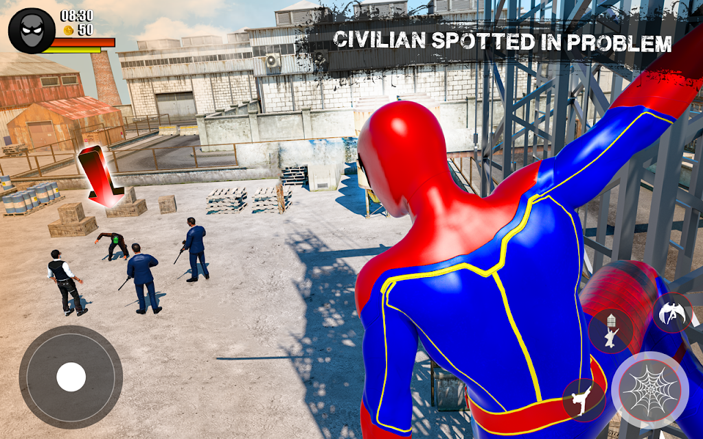 Spider Man Rope Hero Gangster 게임 스크린 샷