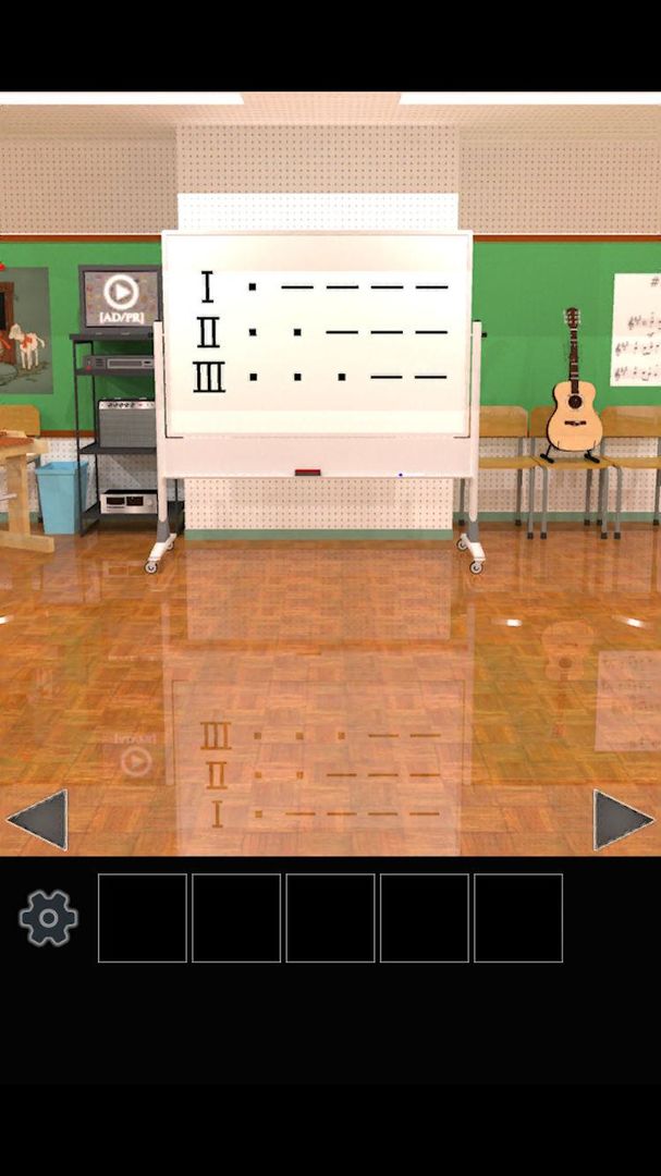 Screenshot of Escape from the music room