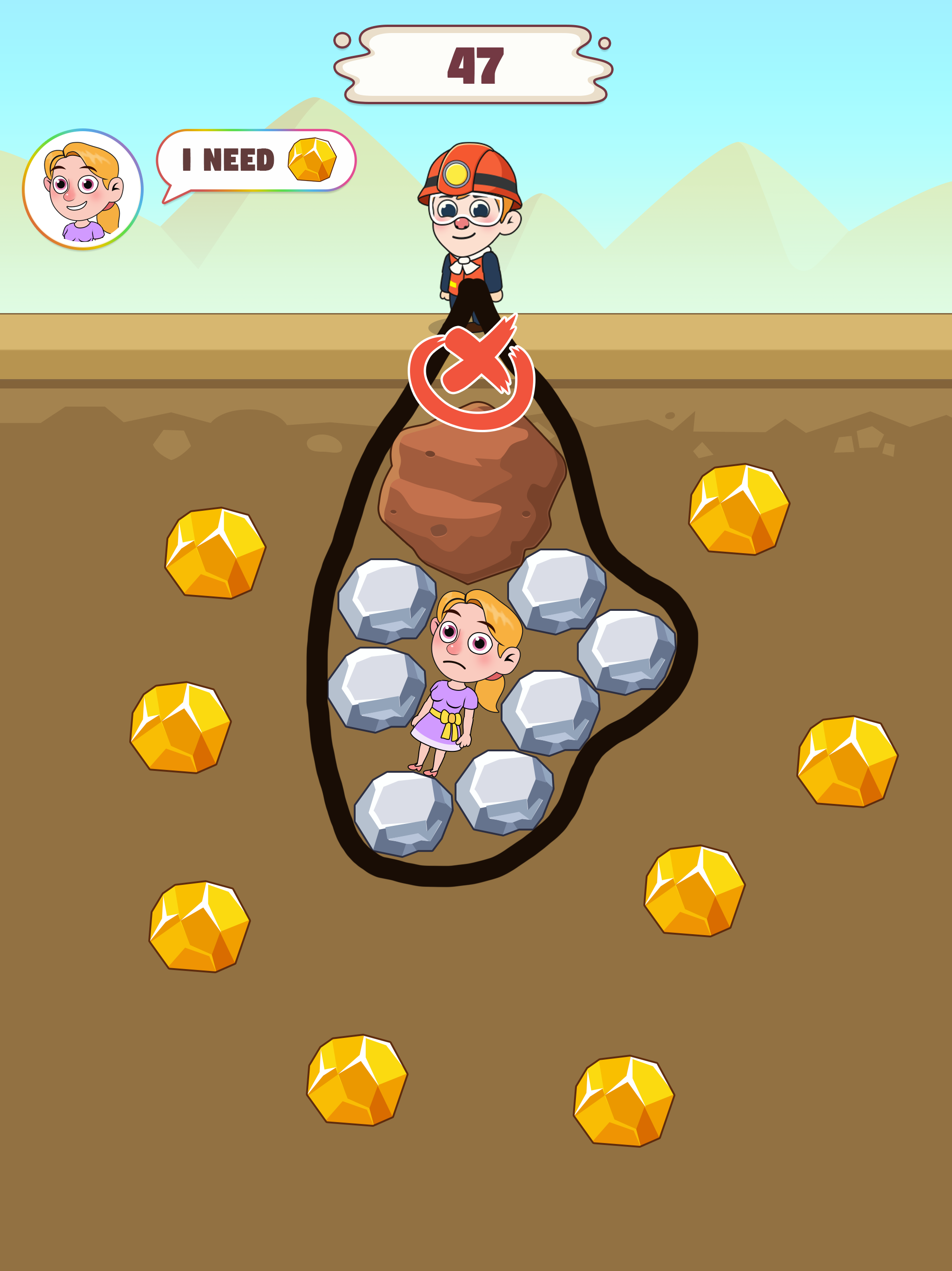 Screenshot of Pull The Gold