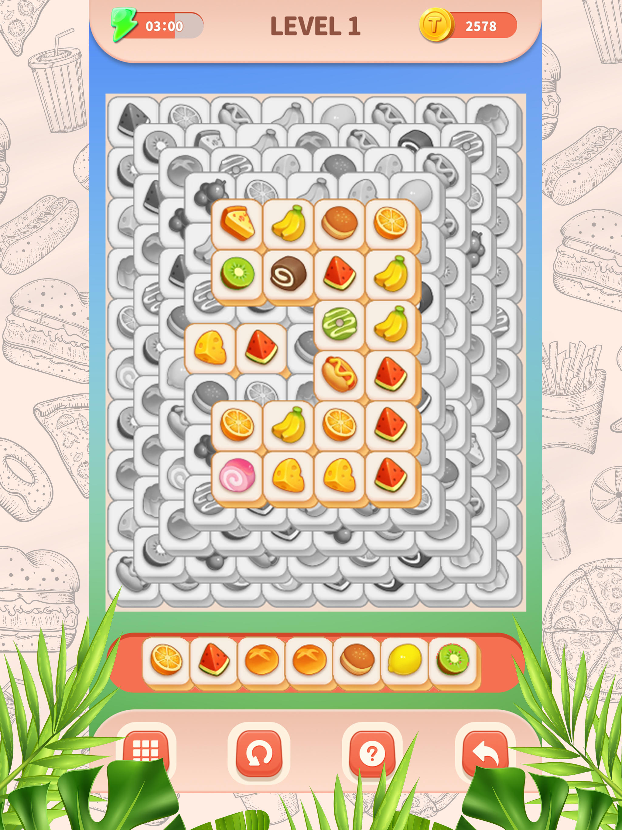 Screenshot 1 of Tile Master : Food Crush 0.1.202