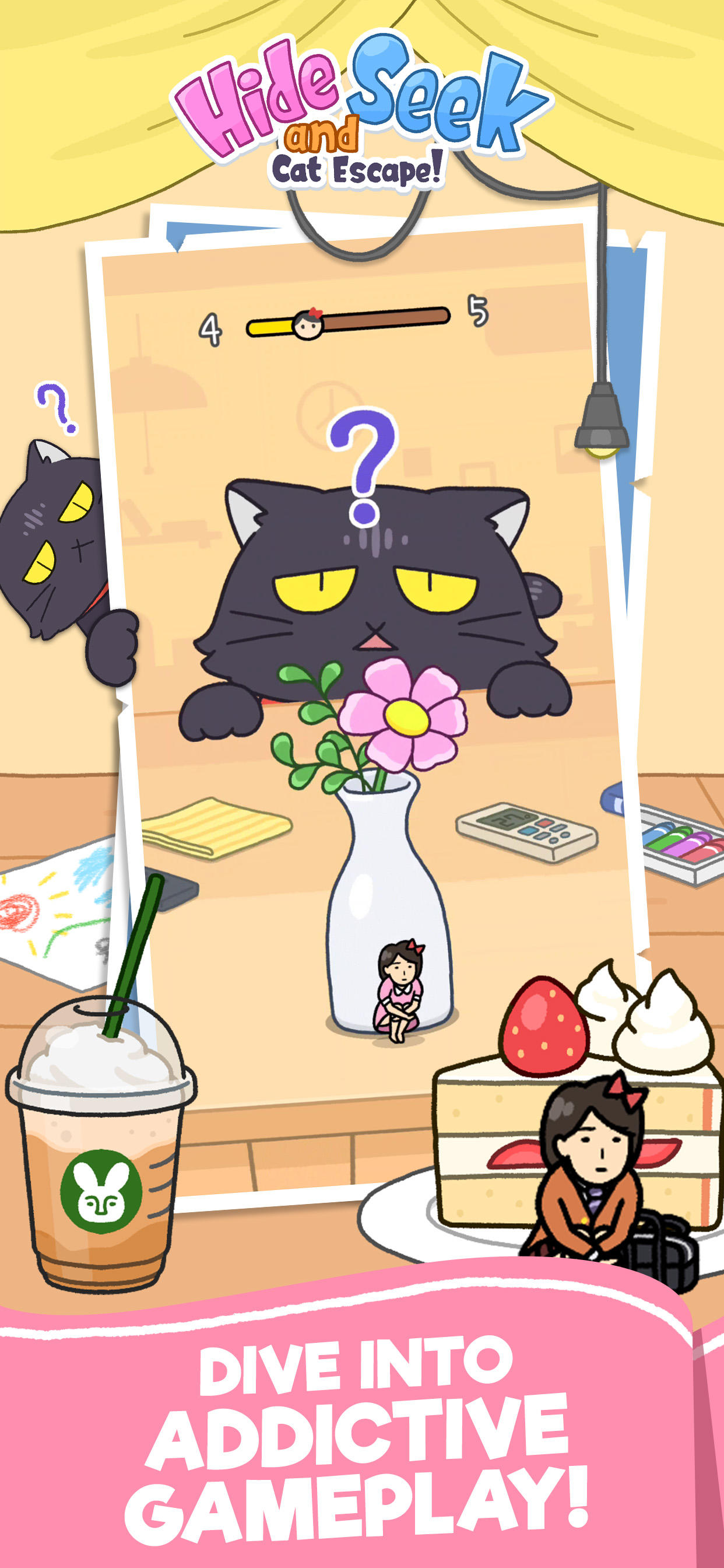 Hide and Seek: Cat Escape! Game Screenshot