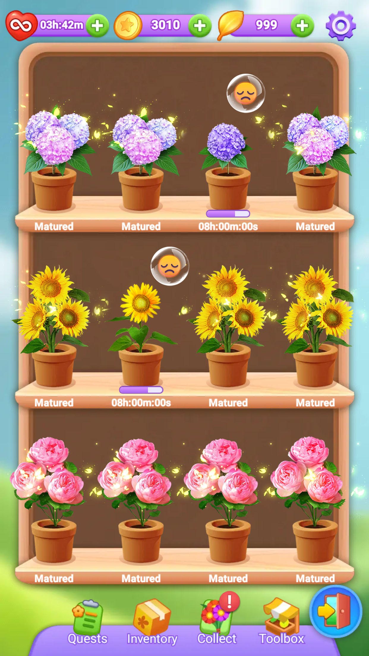 花コレクト -  Flower Sort ゲームのスクリーンショット