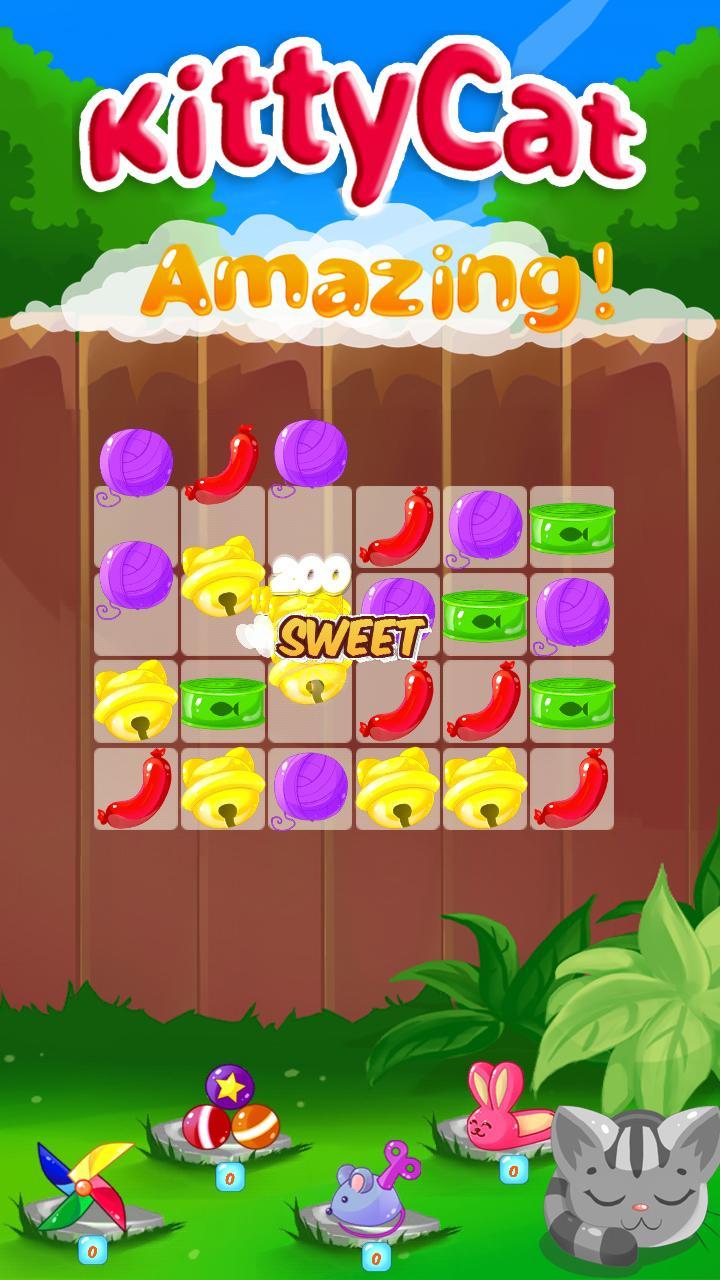 키티 고양이의 모험 : 매치 3 게임 스크린샷