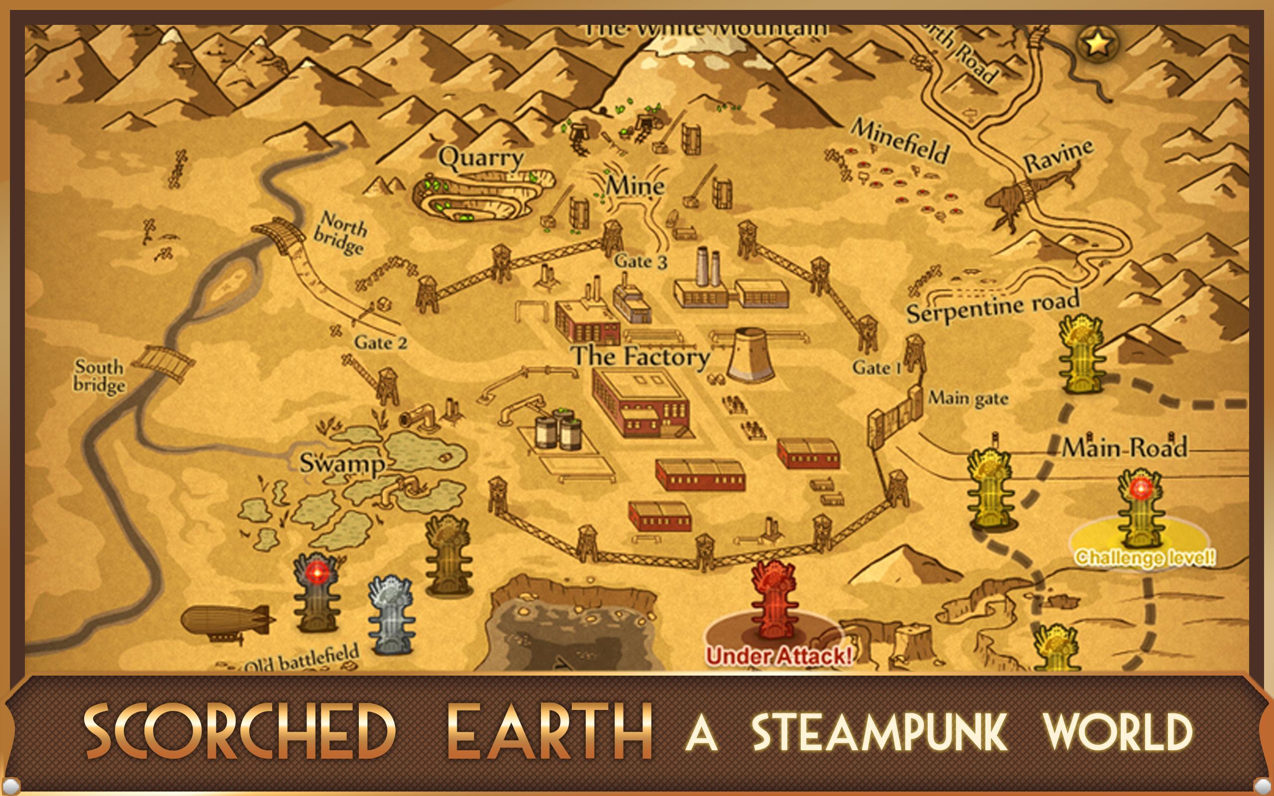 Steampunk Tower Game Screenshot