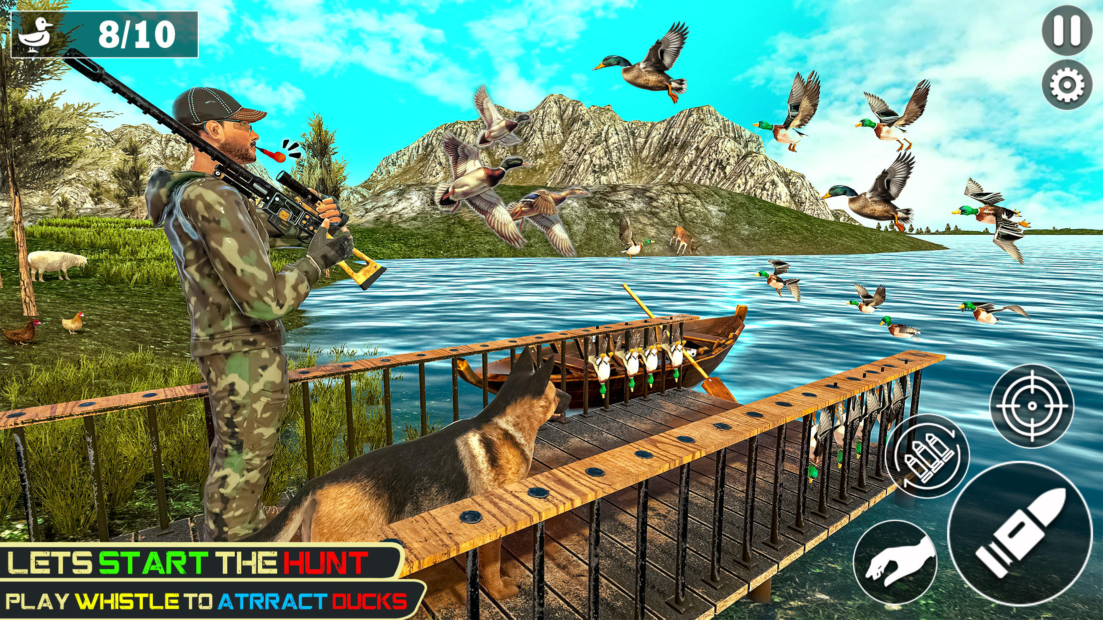 Wild Duck Hunting Shoot Bird Game Screenshot