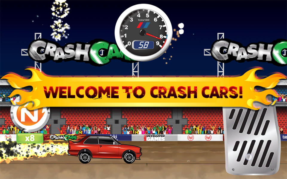 Crash Cars - A Physics Smashing Demolition Derby Game Screenshot