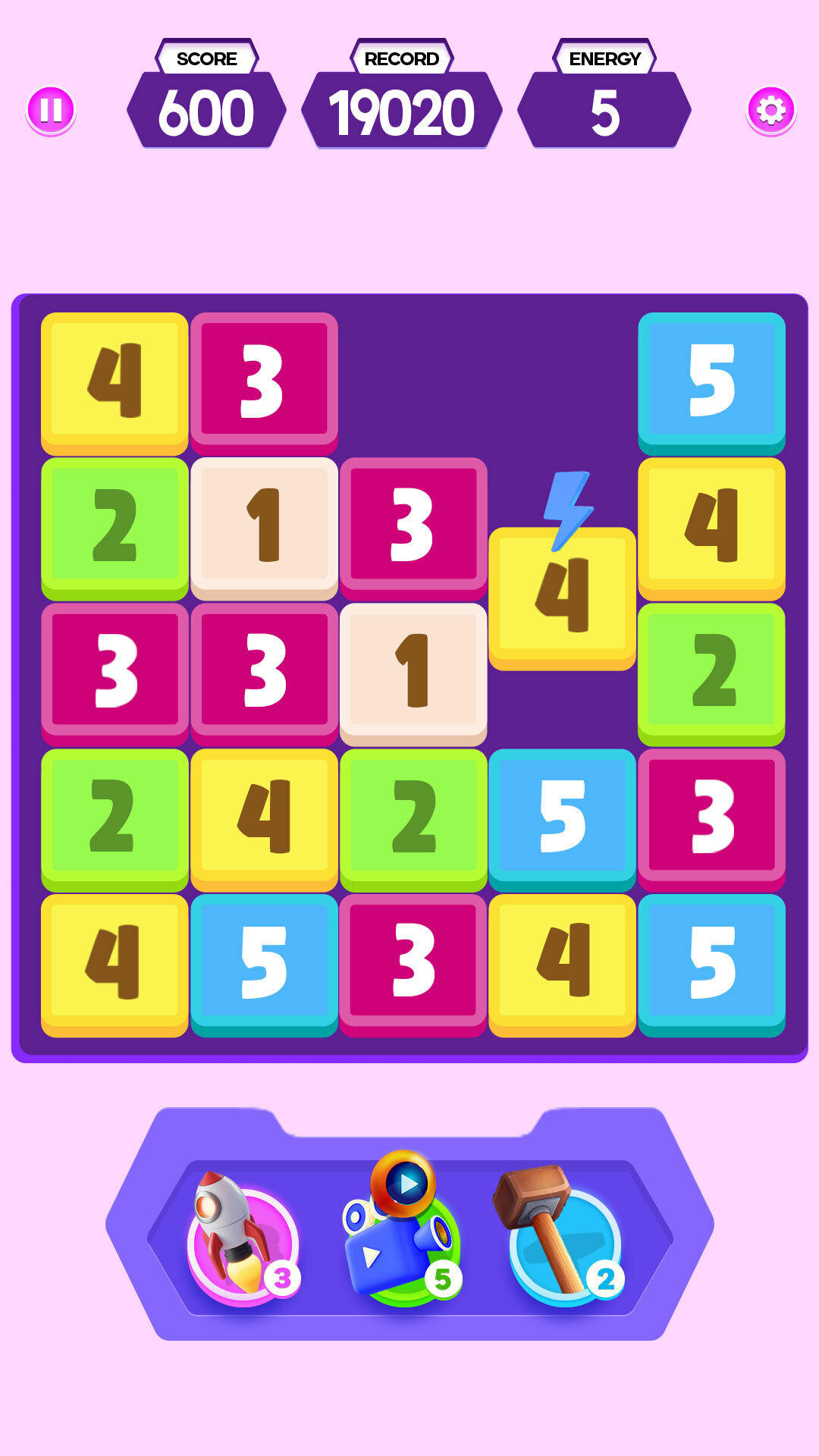 Cuplikan Layar Game 2048 Merge Number Games