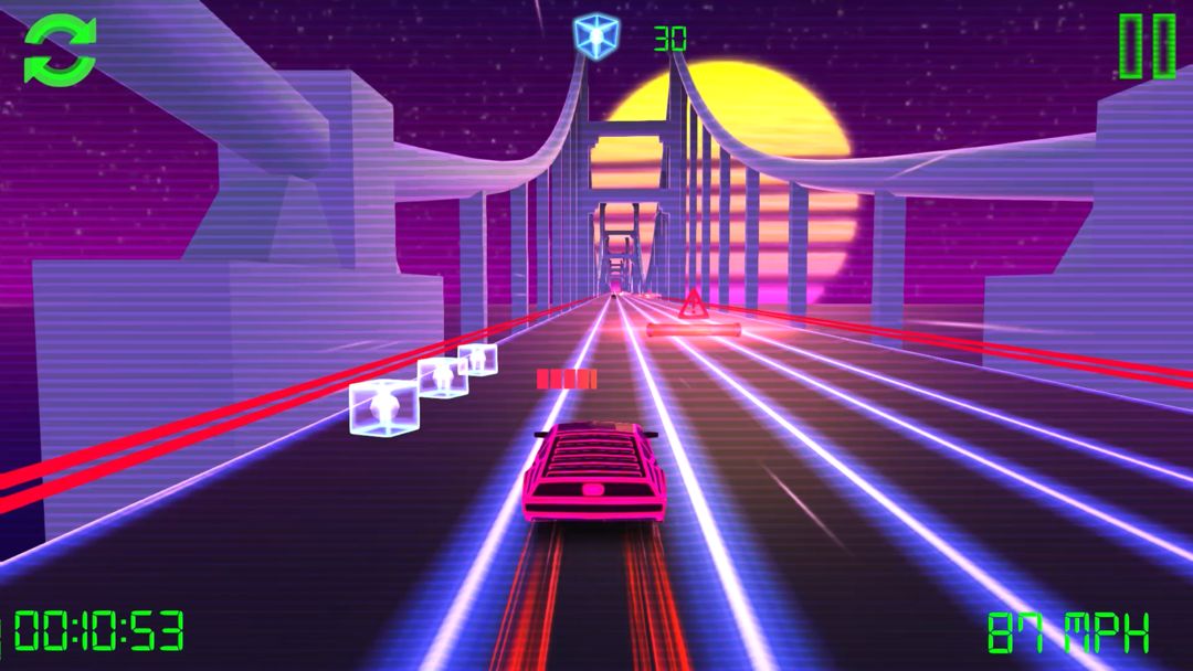 Retro Drive screenshot game