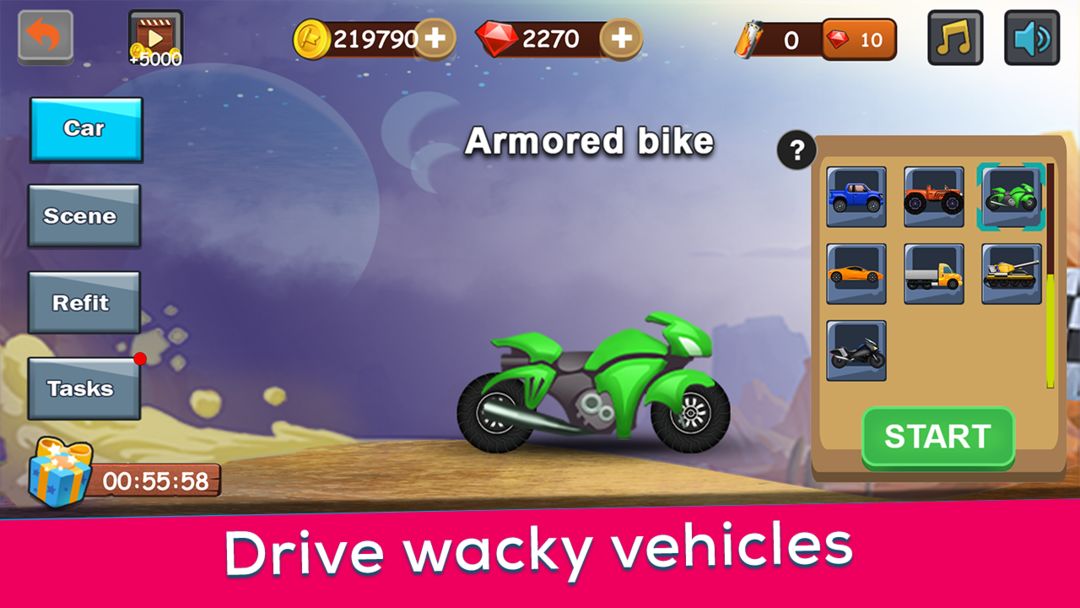 Hill Climb Racing screenshot game