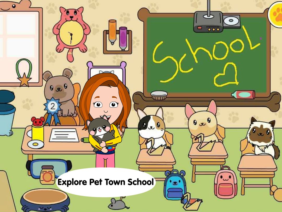 My Cat Town - Tizi Pet Games ภาพหน้าจอเกม