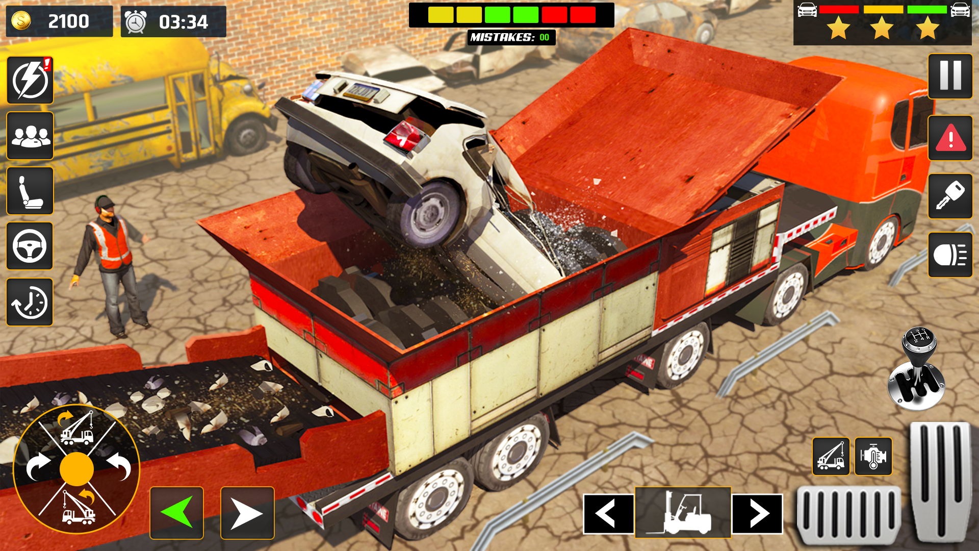 Ảnh chụp màn hình Car Crusher Excavator Games 3d