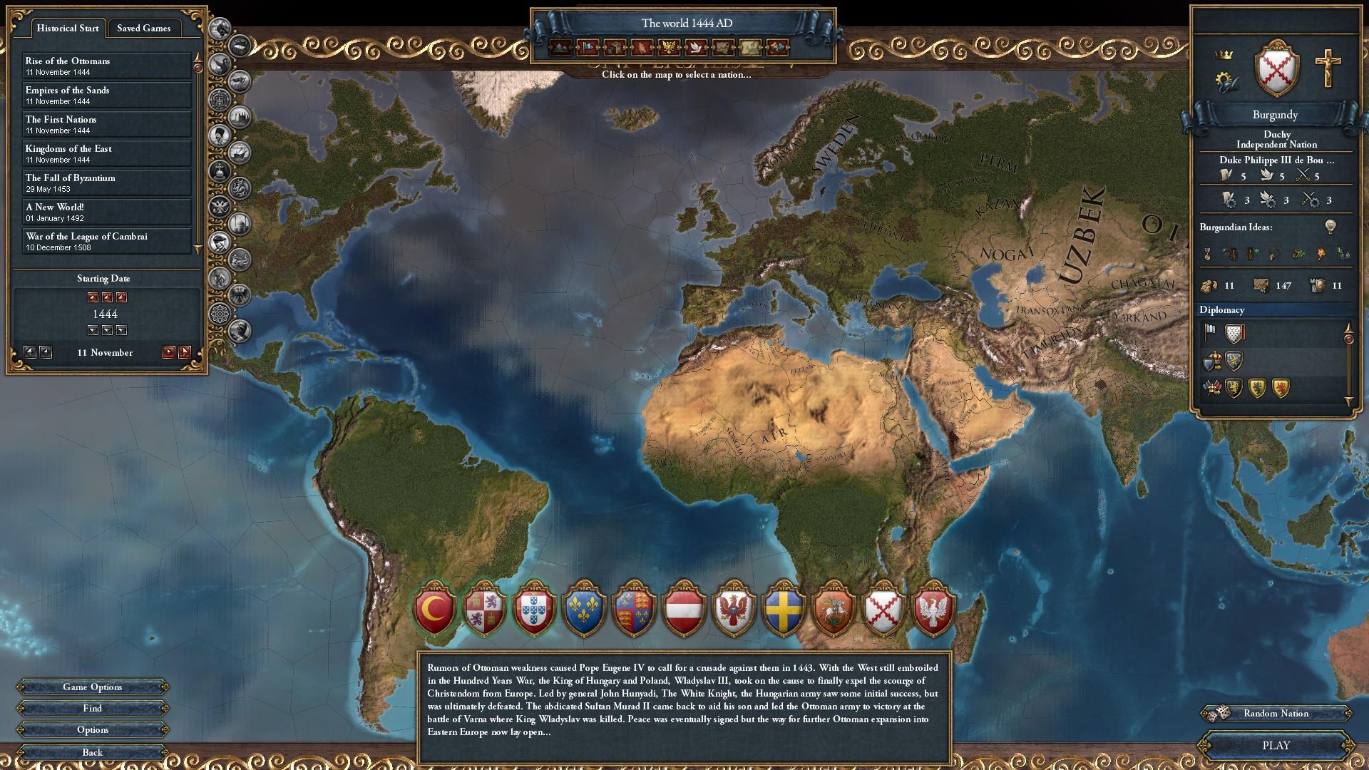 Screenshot of Europa Universalis IV