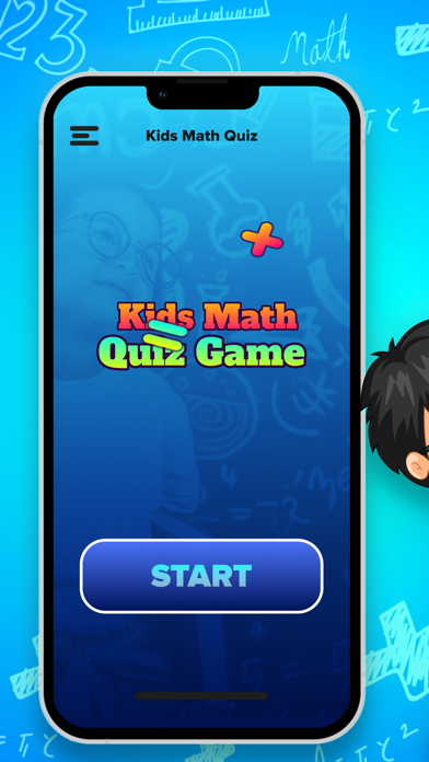 Kids Math Quiz Game Game Screenshot