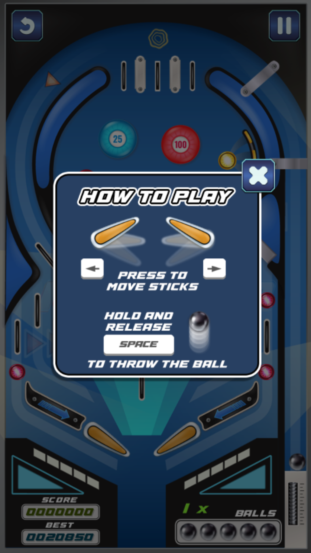 Screenshot of Pinball Master