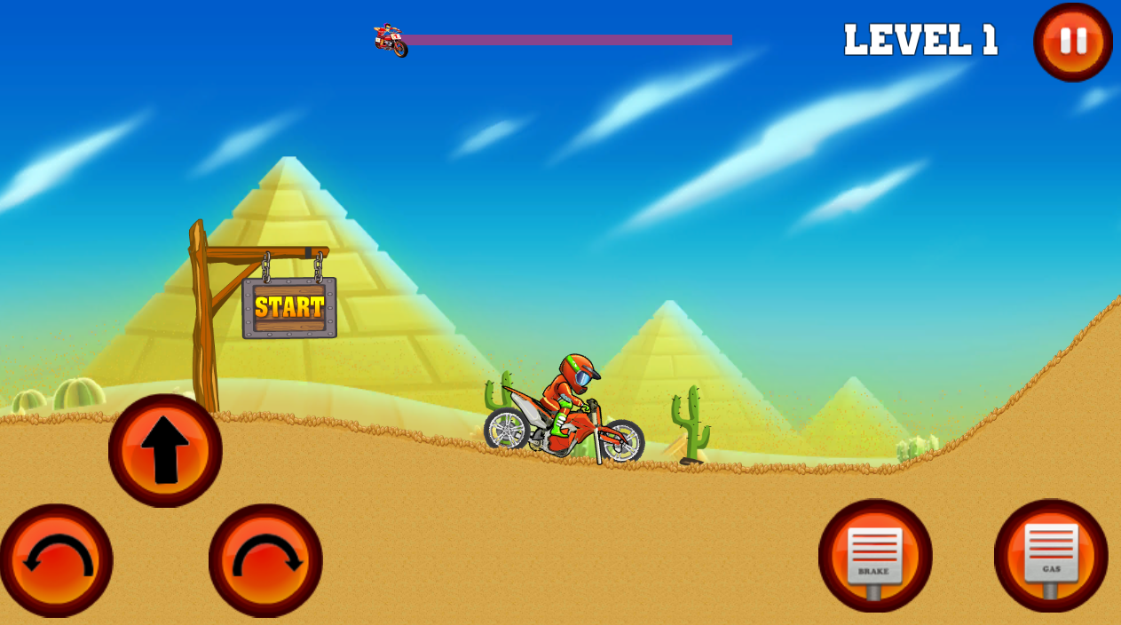 Captura de Tela do Jogo Marwan Hill Bike Racing