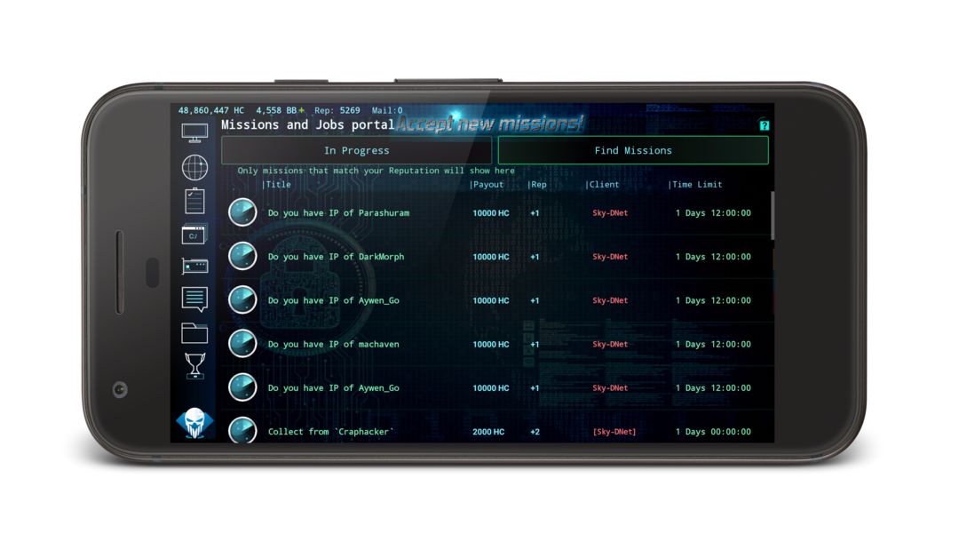 Screenshot of Hackerz - MMO simulator