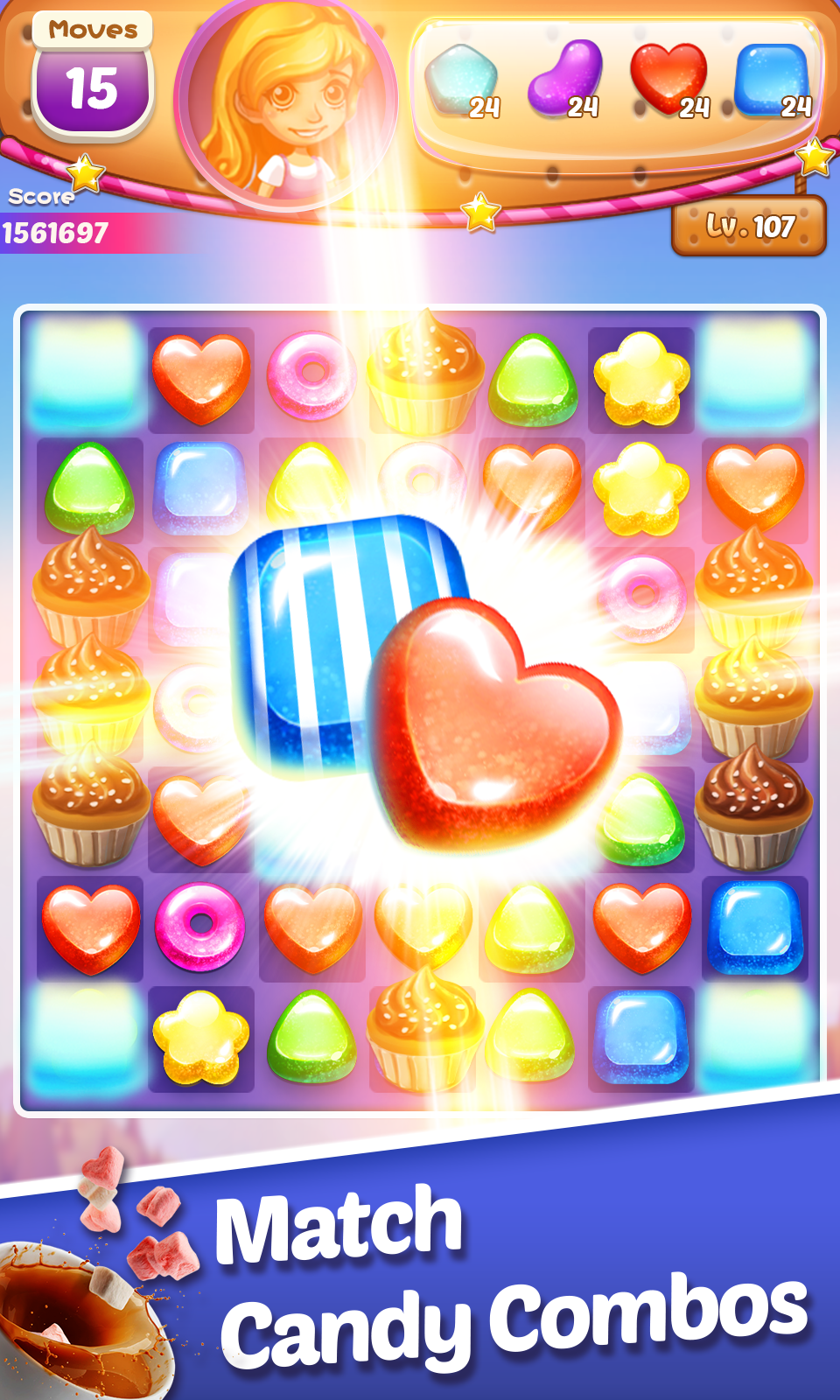 Sweet Cookie-Match Puzzle Game Game Screenshot