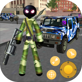 Army Commando Stickman Rope Hero Survival