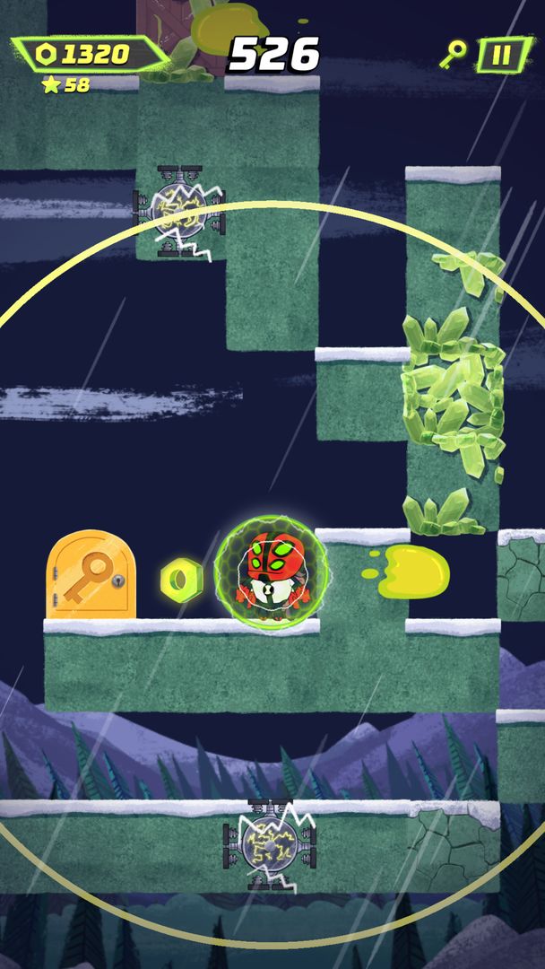 Ben 10 - Super Slime Ben: อาร์เคดปีนป่ายไม่รู้จบ ภาพหน้าจอเกม