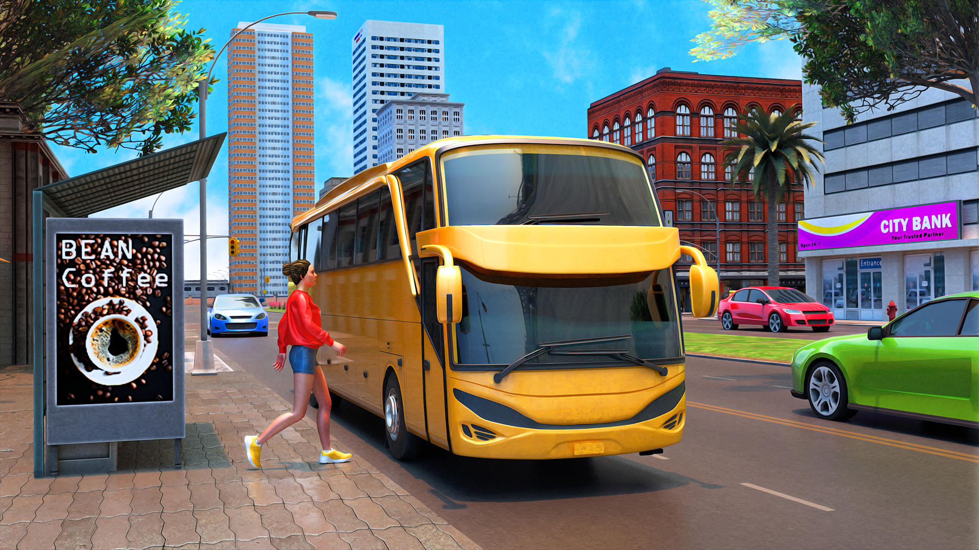 Captura de Tela do Jogo Coach Bus Simulator Driving 3D