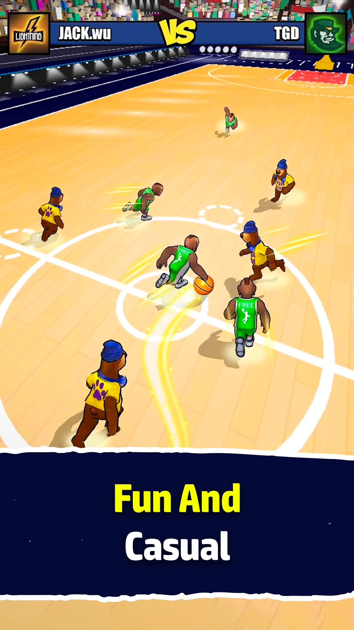 Mini Basketball - 3D Dunk Game Game Screenshot