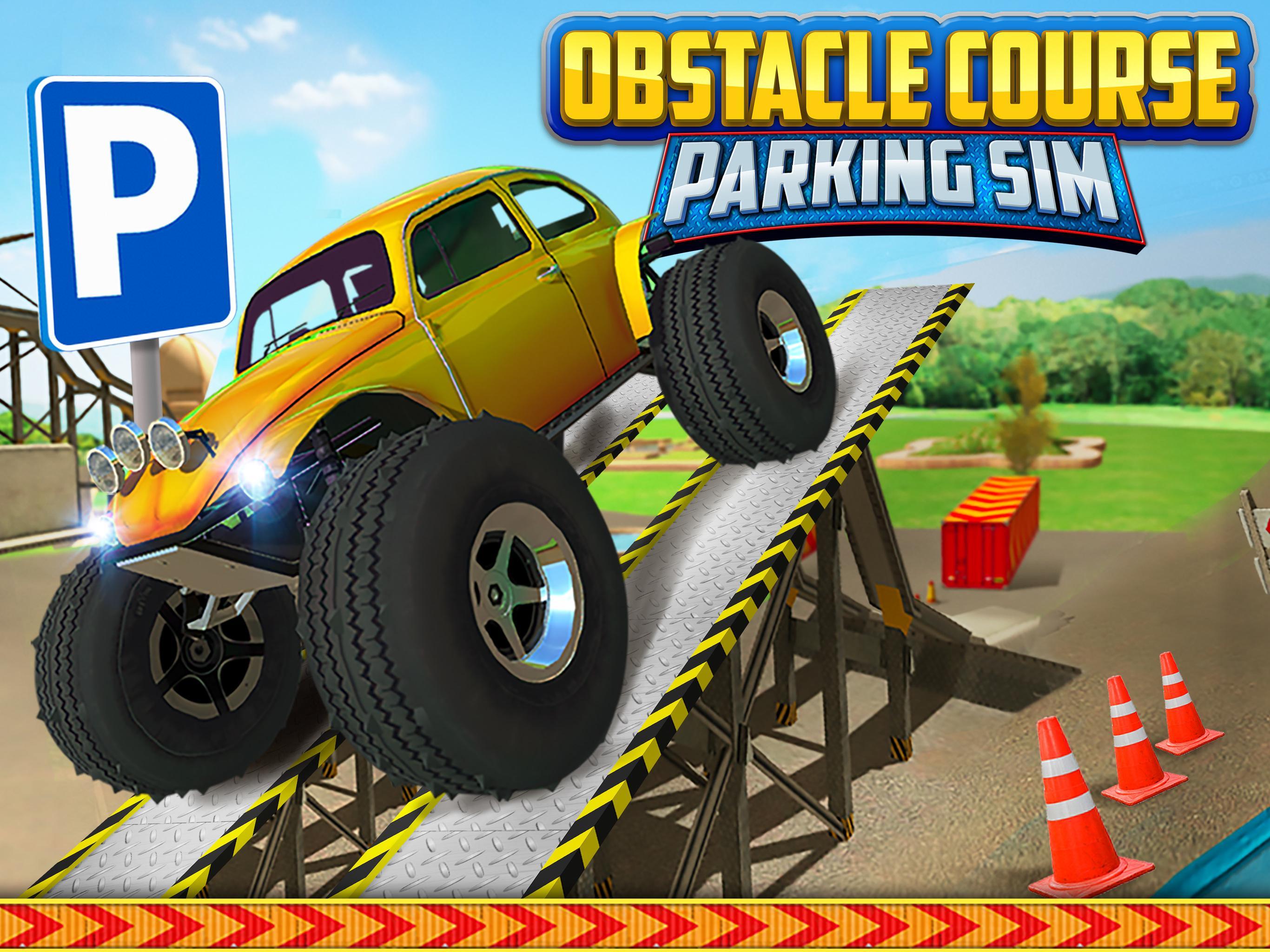 Obstacle Course Car Parking Game Screenshot