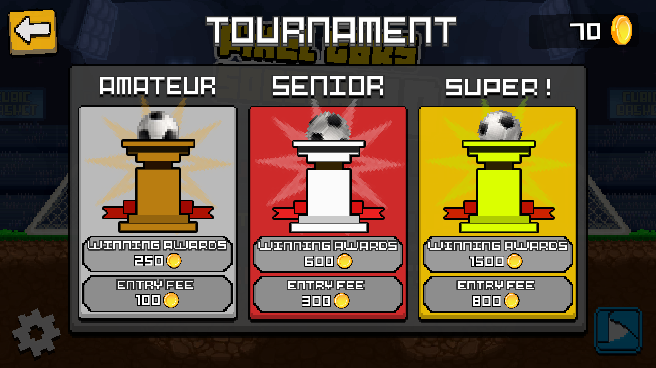 Pixel Cars. Soccer Game Screenshot