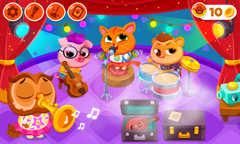 Bubbu School–สัตว์น่ารักของฉัน ภาพหน้าจอเกม