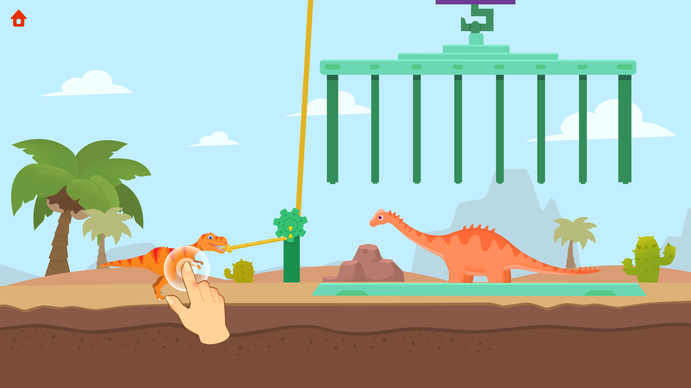 Скриншот игры Jurassic Rescue Dinosaur games