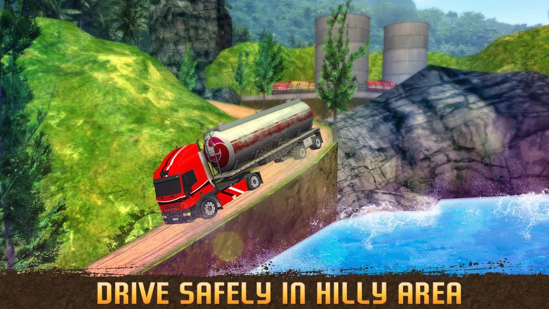 Uphill Oil Truck Simulator - Transporter 2018 게임 스크린 샷