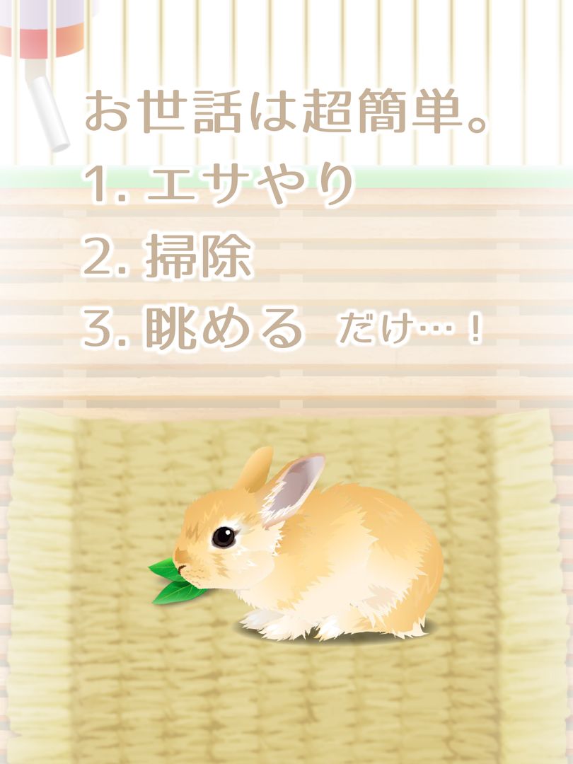 Screenshot of 癒しのウサギ育成ゲーム