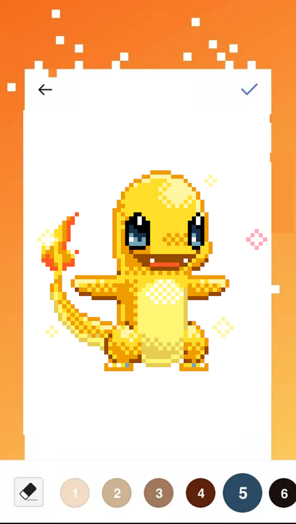 Pokepix Color By Number Game Screenshot